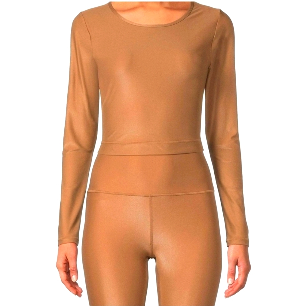 Antonio Melani latte XL workout long sleeve workout top with Tags